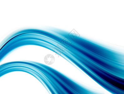 白色背景上的蓝色冲击波Abst图片