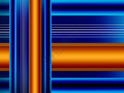 蓝色和橙色线条动态和现代背景图片