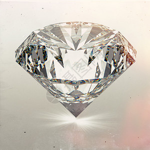 钻石作为复古风格概念图片