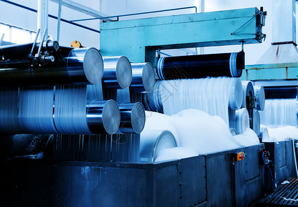 化纤厂生产线图片