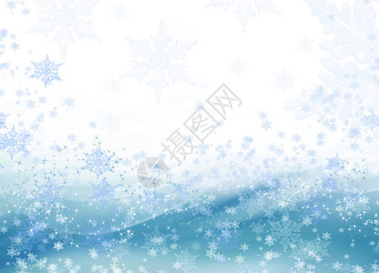 白色和蓝色背景及雪花图片