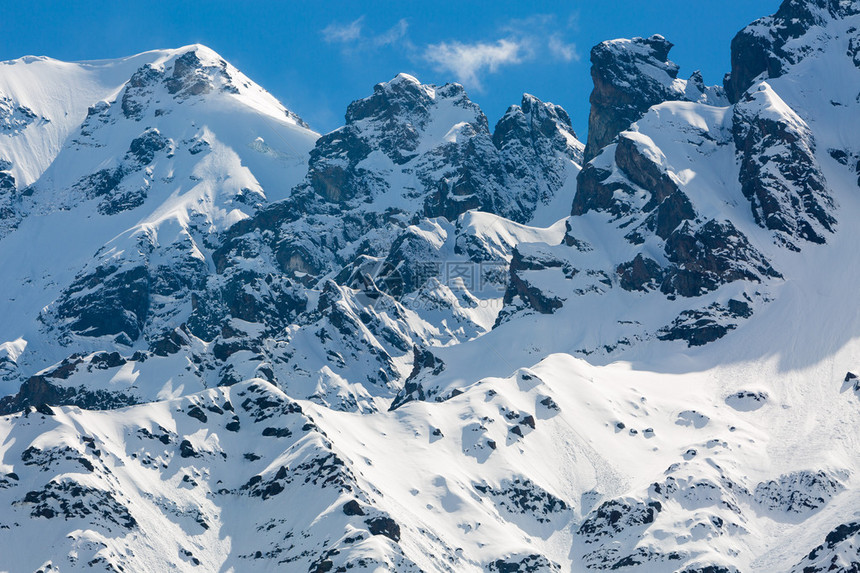 冰川暴风雪在晴图片