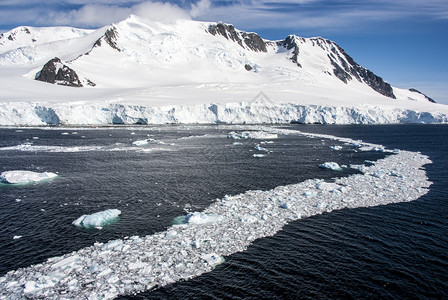 南极洲景观和小巷冰南极洲海岸附近的海冰图片