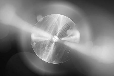 粒子爆开空间上浮球黑白纹理计算机生成的抽象强度地插画