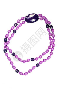 白色背景上的大紫色珠子图片