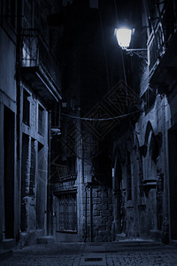 葡萄牙波尔图老巷夜景图片