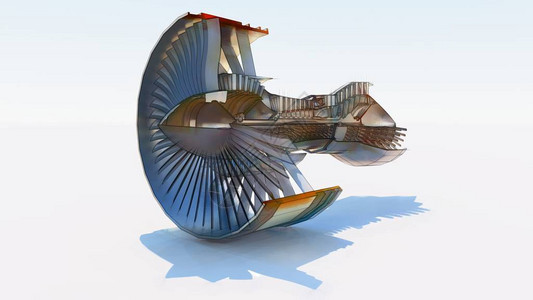 喷气滑水船喷气发动机飞计算机图解手绘风格的计算机设计图片