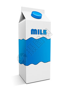 牛奶盒有白色图片