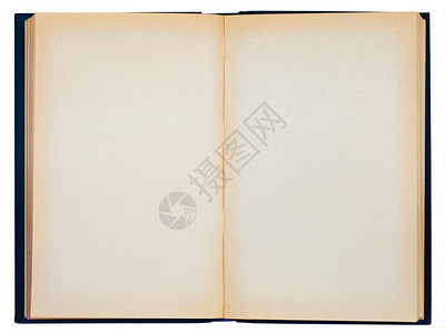 孤立在白色背景上的本打开的书高清图片