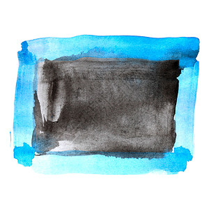 水彩蓝色黑色油漆背景斑点墨水设计颜色飞溅艺术纹理垃圾染色图片