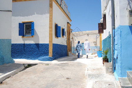 Oudaia的Kasbah街道和预言图片