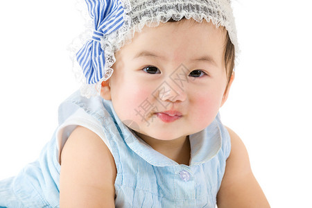 可爱的亚洲女婴图片