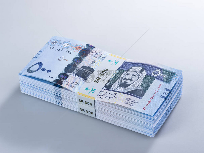 SaudiRiyal银行500张钞图片