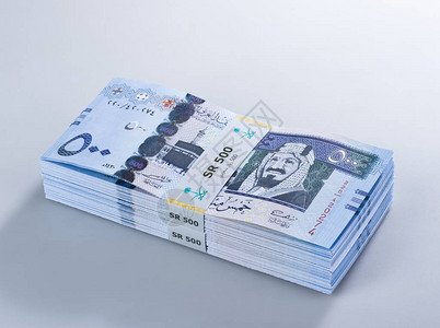 SaudiRiyal银行500张钞背景图片