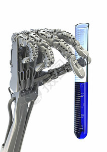 机器人研究者机器人臂保存化学油箱高图片