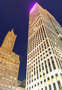 纽约市摩天大楼的天空景观图片