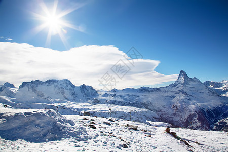 瑞士泽尔马特的冬季图片
