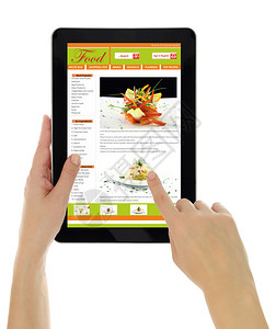 将配菜食谱网站模板的图片