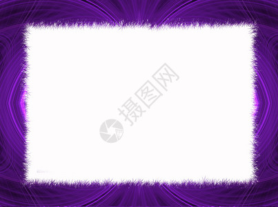 带有白色副本空间的紫色分形边框背景图片