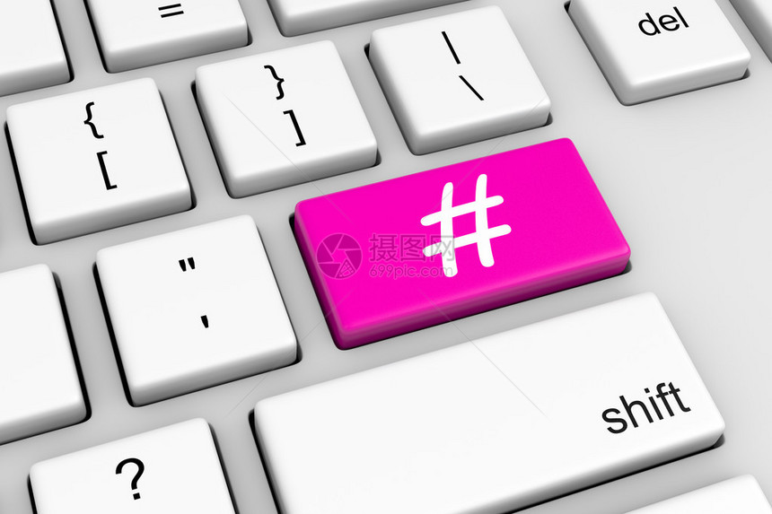Hashtag符号按钮插件的计图片