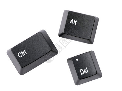 黑色CtrlAltDel键盘图片