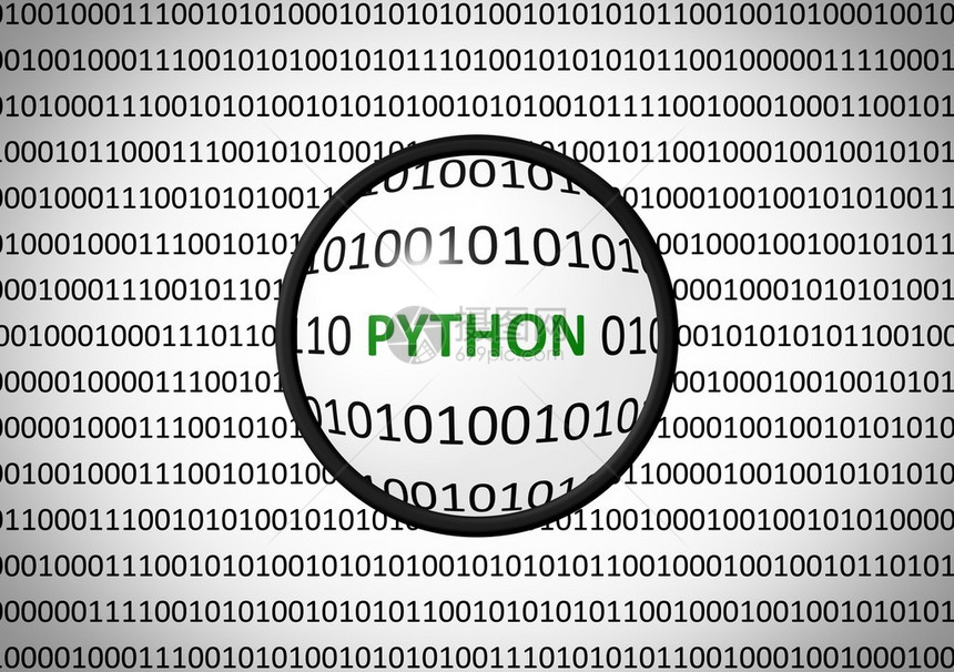 PYTHON二进制代码和白色背图片