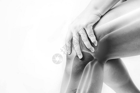 膝盖疼痛关节疼痛医生膝上突背景图片