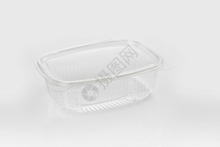 隔离食品塑料容器单食背景图片
