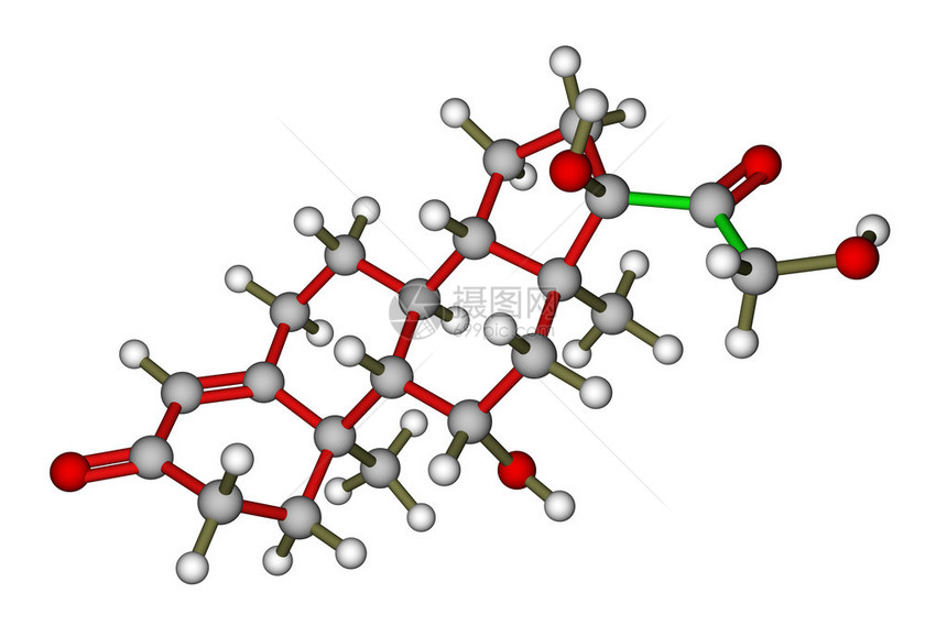 激素皮质醇的优化分子结构图片