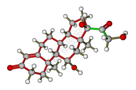激素皮质醇的优化分子结构图片