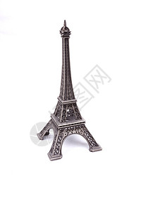 Eiffel铁塔在白图片