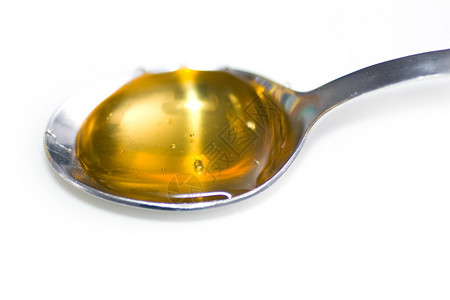 蜂蜜滴在勺子上背景图片