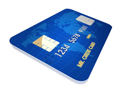 卡比尔多3d表示概念信用卡比白信用卡设计图片