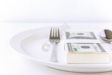 食物钱的概念形象图片