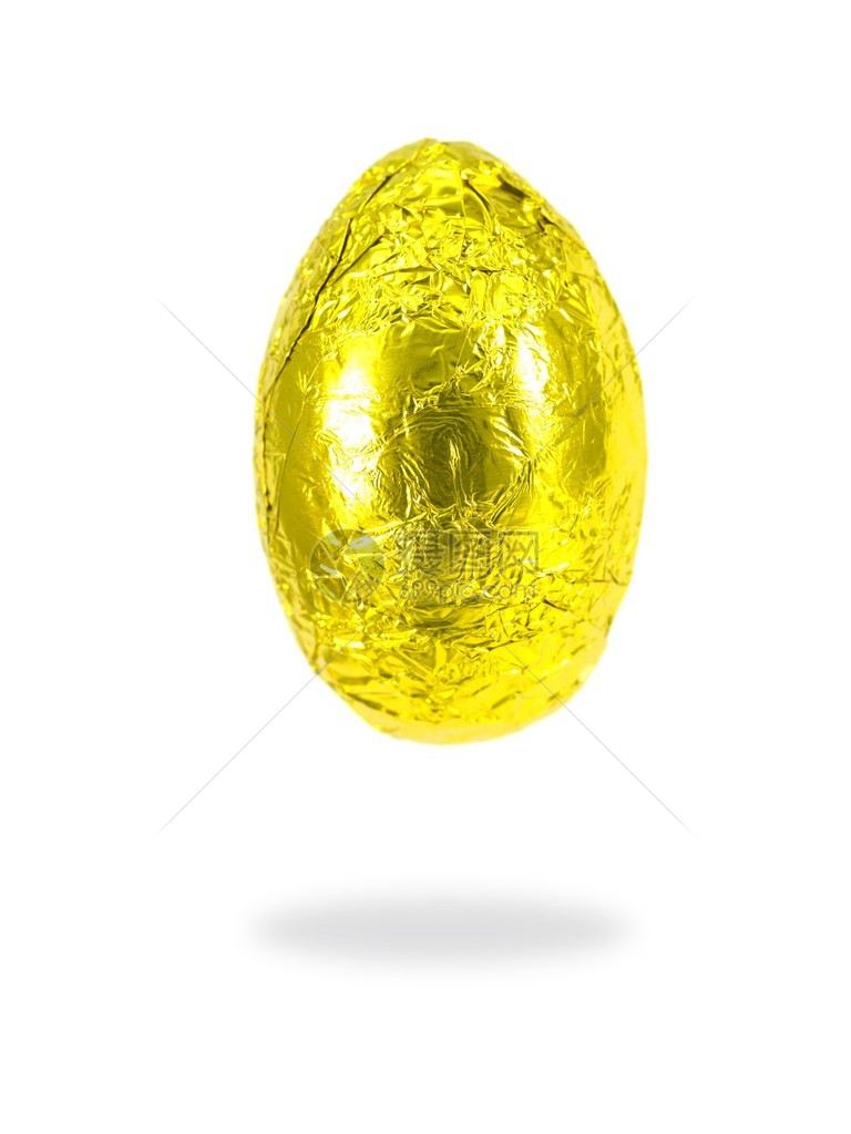 巧克力复活节鸡蛋在白图片