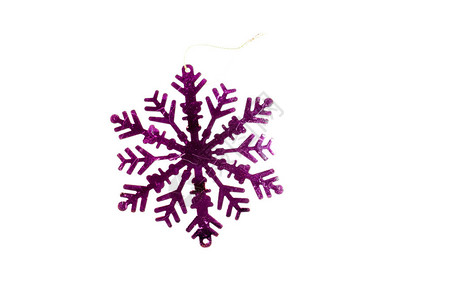 圣诞树装饰品紫罗兰星图片