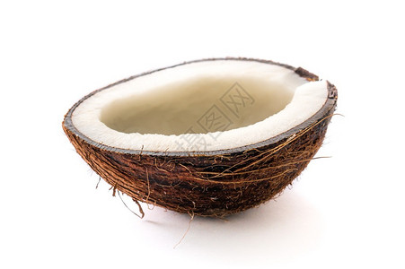 热带水果孤立的白色背景上的椰子背景图片