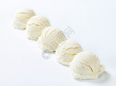 勺白色奶油冰淇淋图片