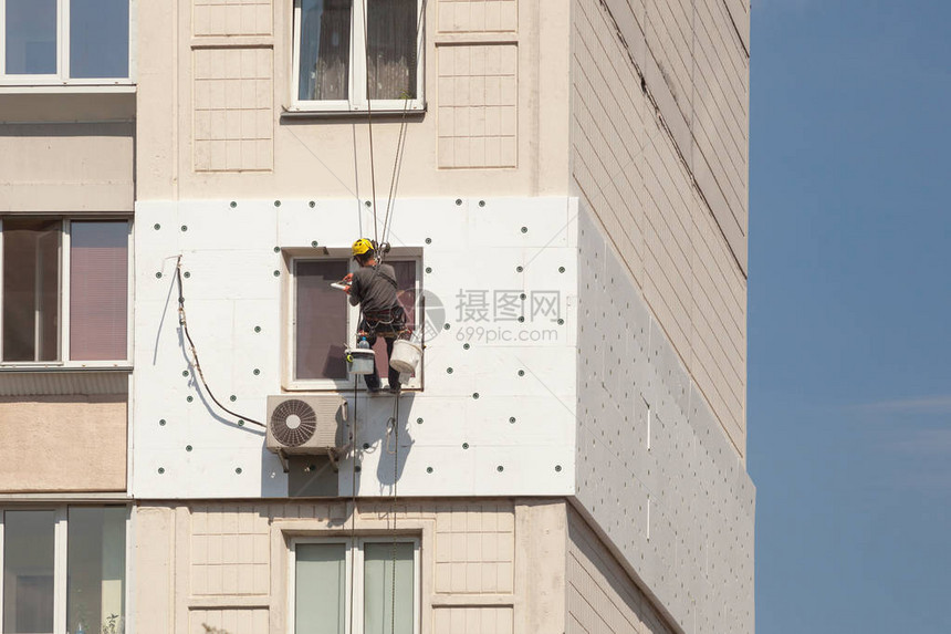 墙体保温工业攀登高空作业泡沫塑料或聚苯乙烯泡沫图片