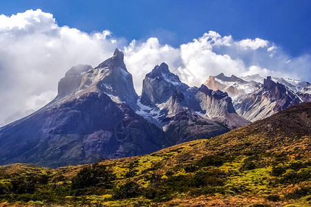 智利南部巴塔哥尼亚的CuernosdelP图片