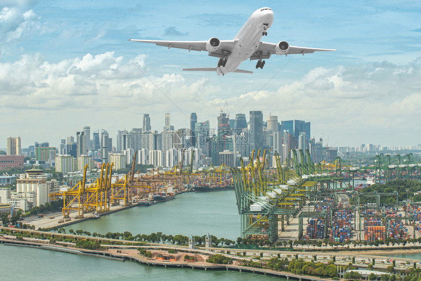 新加坡航运港口与新加坡中央商图片