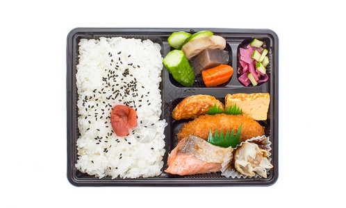 传统日本菜品单脚外卖或家用背景图片