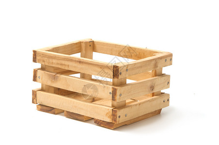 空的木制水果箱背景图片