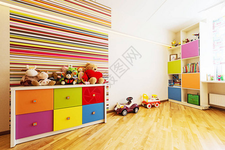 色彩缤纷的中儿童房图片