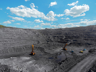 露天矿品种分选采煤采掘业无烟煤背景图片