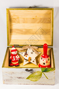 雪人圣达克休斯明星钟和木箱图片