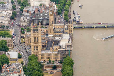 英国伦敦壮观的鸟瞰图图片