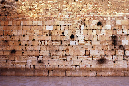 以色列耶路撒冷旧城的哭墙是空图片