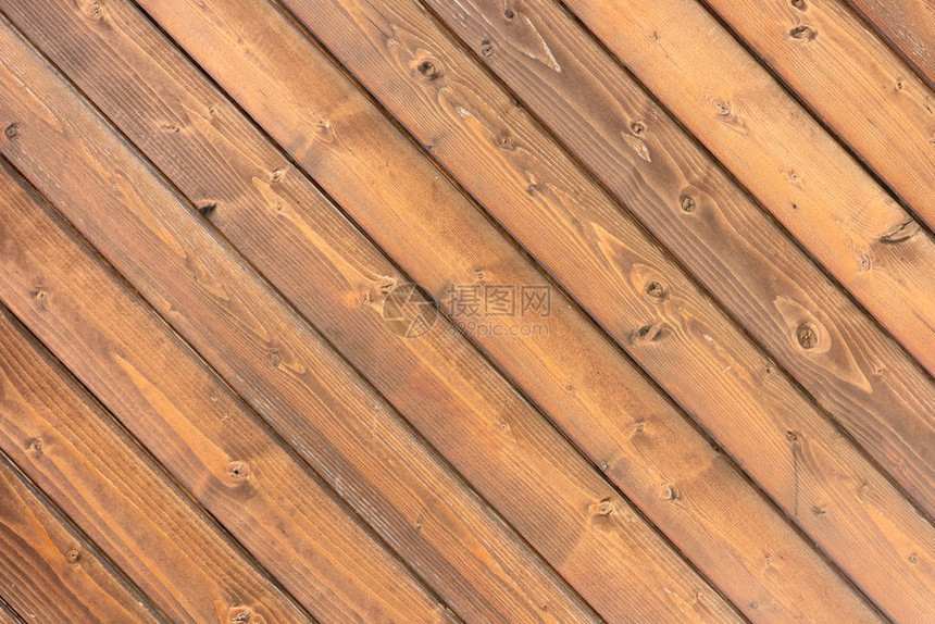 带木板的棕色木质背景的特写视图图片
