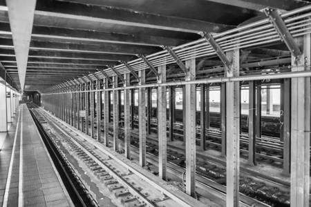纽约地铁站和铁路纽约空图片